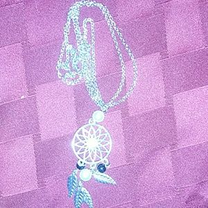 Silver dream catcher